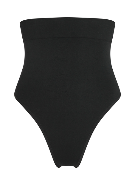 Stringi bezszwowe z wysokim stanem, Czarny