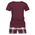 Short pyjamas set, Czerwony