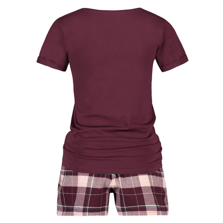 Short pyjamas set, Czerwony