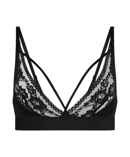 Biustonosz bralette Remi, Czarny