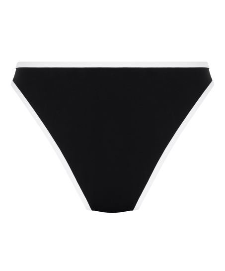 Neoprenowe jednolite bikini z wysoko wyciętymi nogawkami, Czarny