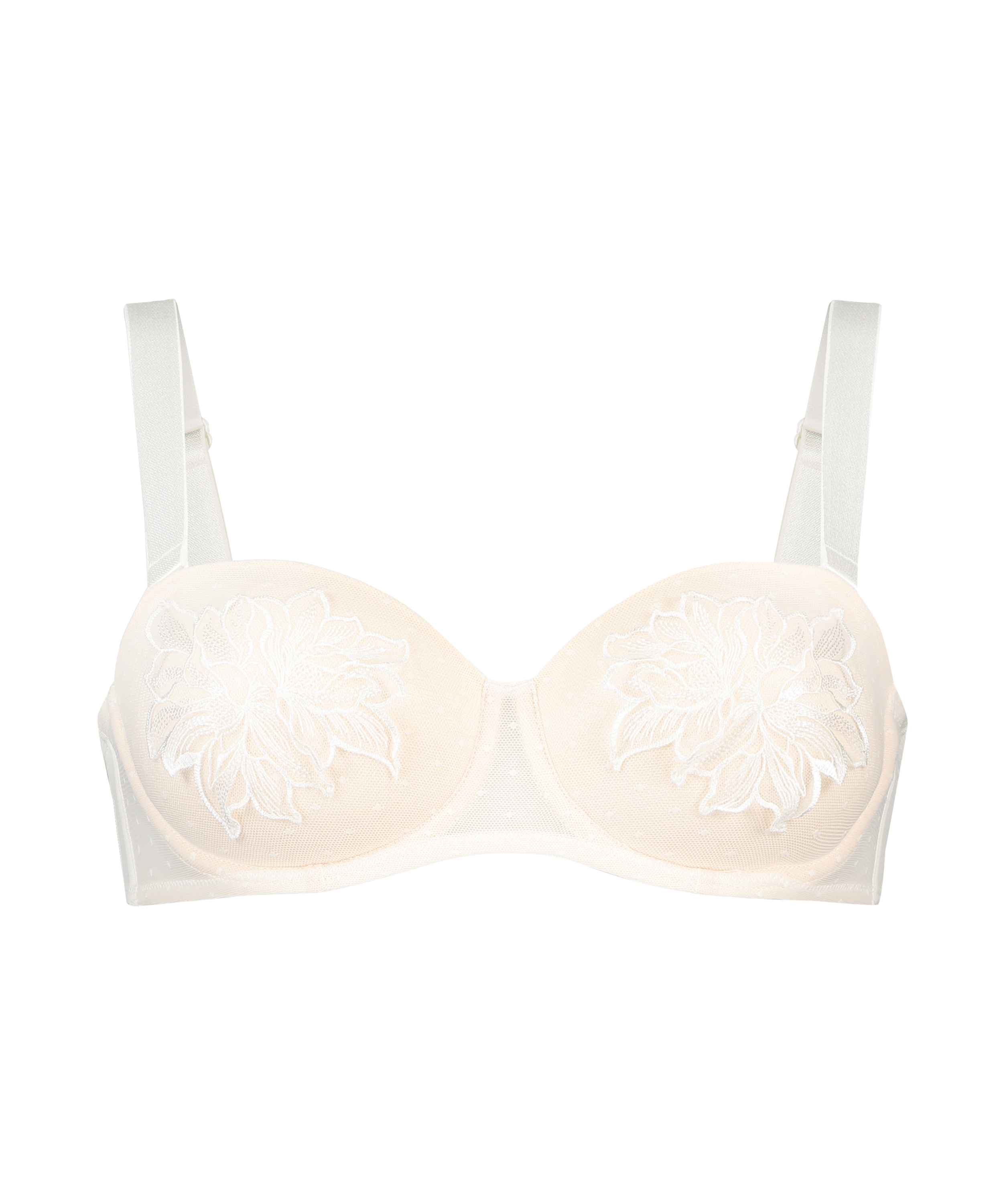 Amelia padded strapless underwired bra, Biały, main