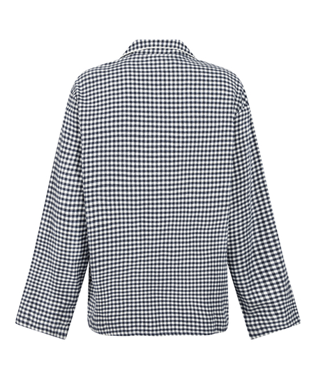 Top piżamowy Flanel Essentials, Niebieski