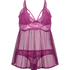 Sukienka babydoll Oceana, Fioletowy