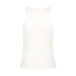 Singlet top z miękkiej bawełny, Biały