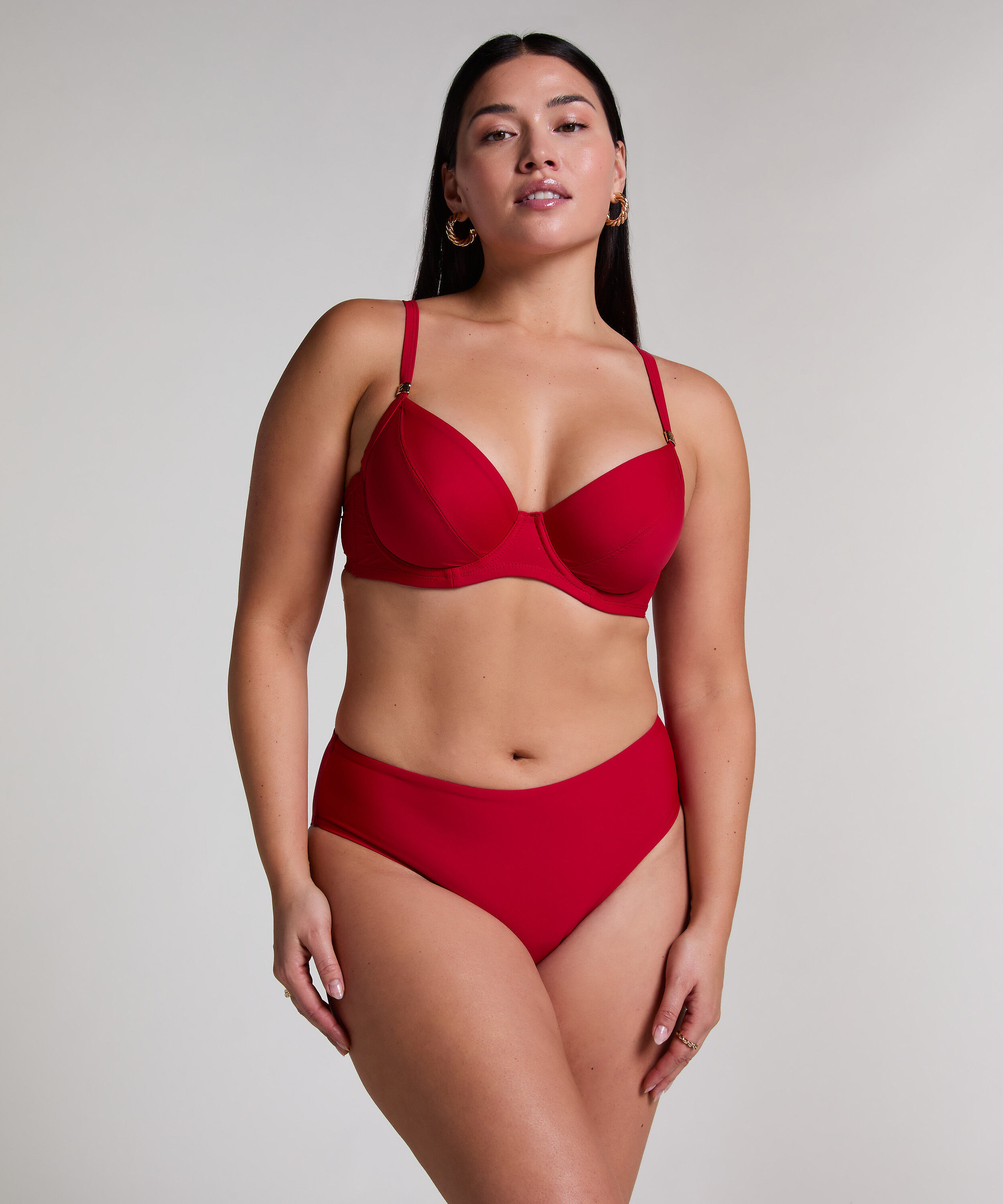 D&oacute;ł od bikini Luna Rio Midi, Czerwony