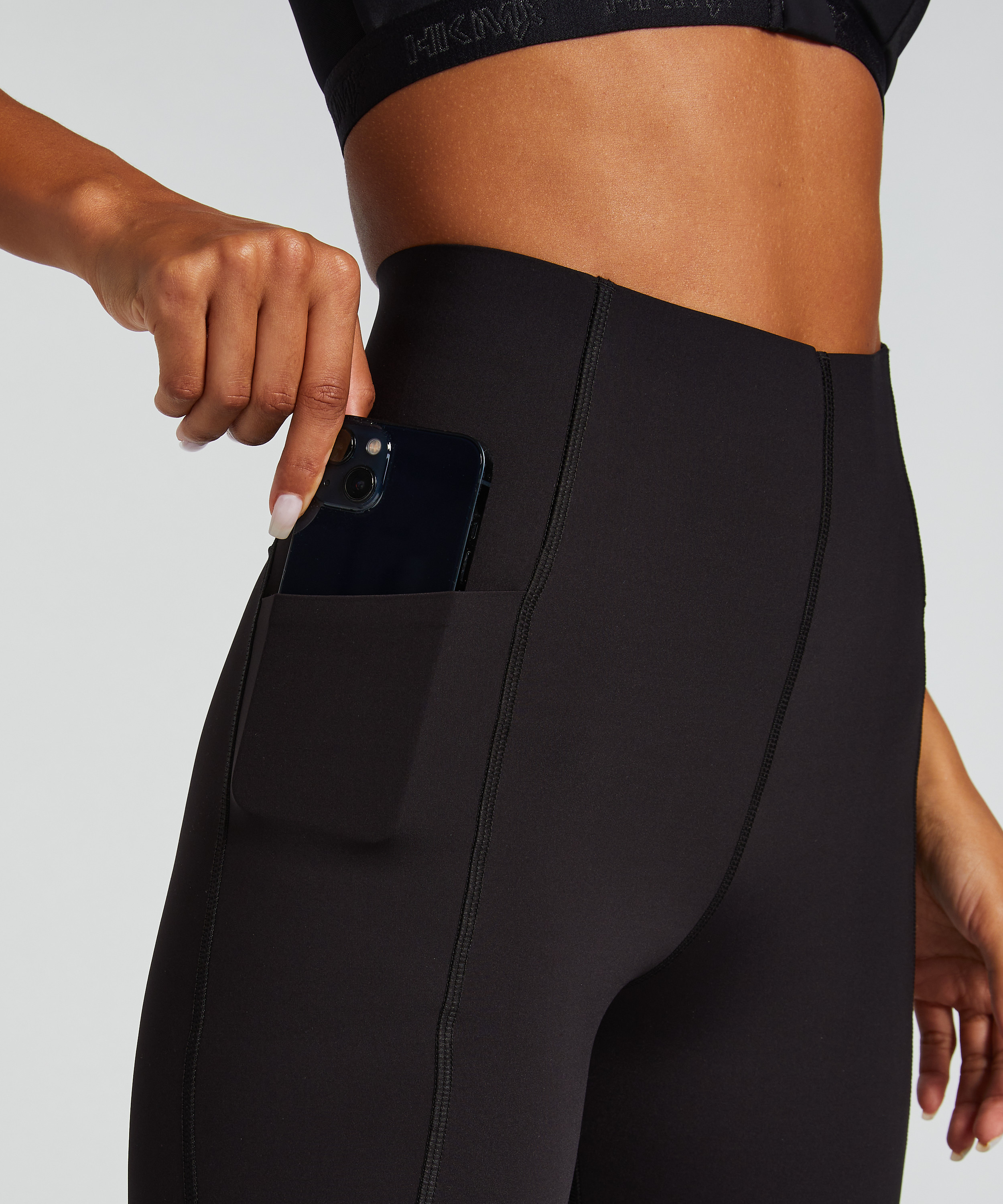 HKMX Legginsy sportowe z wysokim stanem Boost, Czarny, main