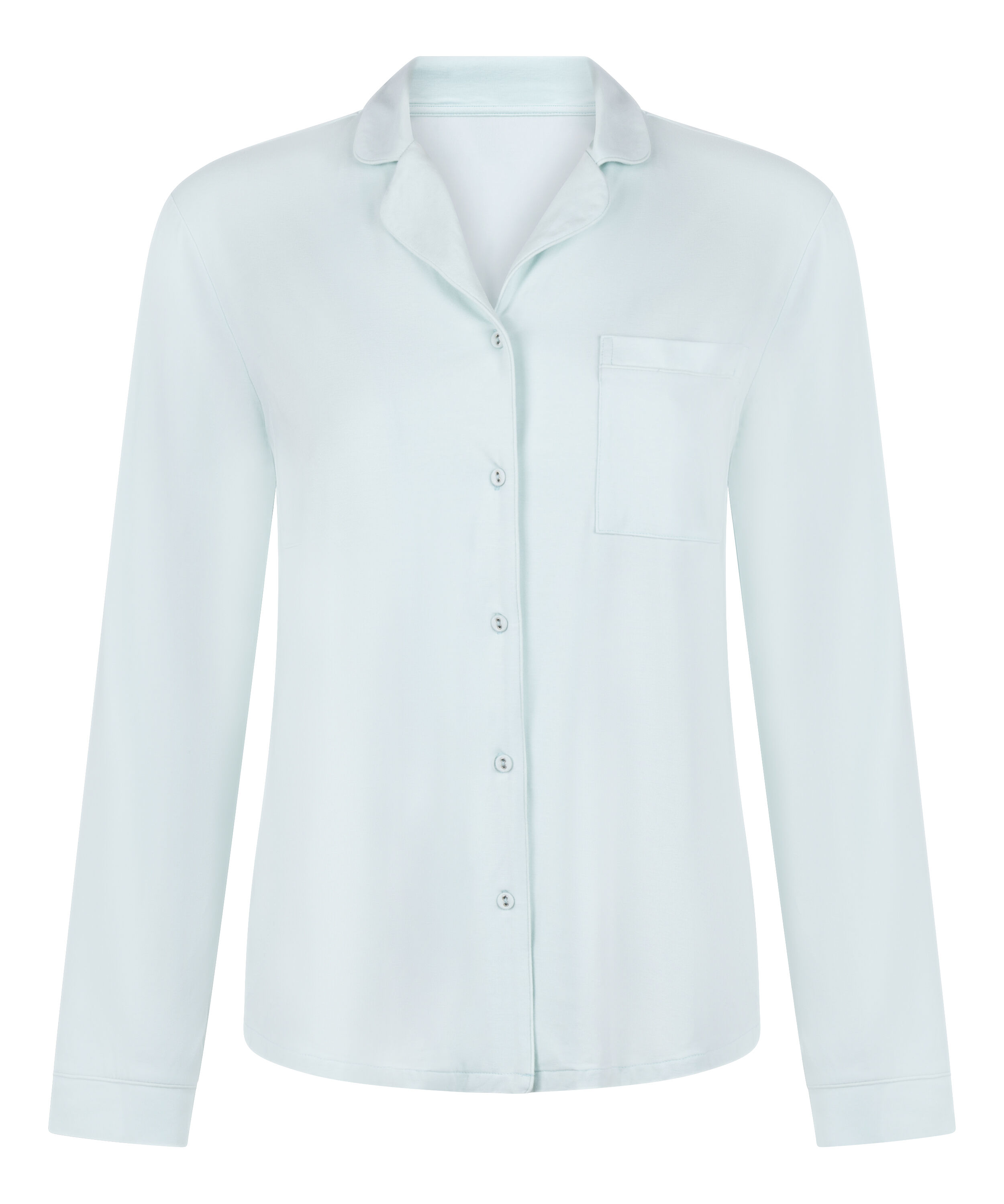 Narzutka Essential z dżerseju z długim rękawem, Niebieski