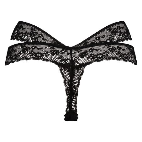 ULV thong Jasmin wow, Czarny