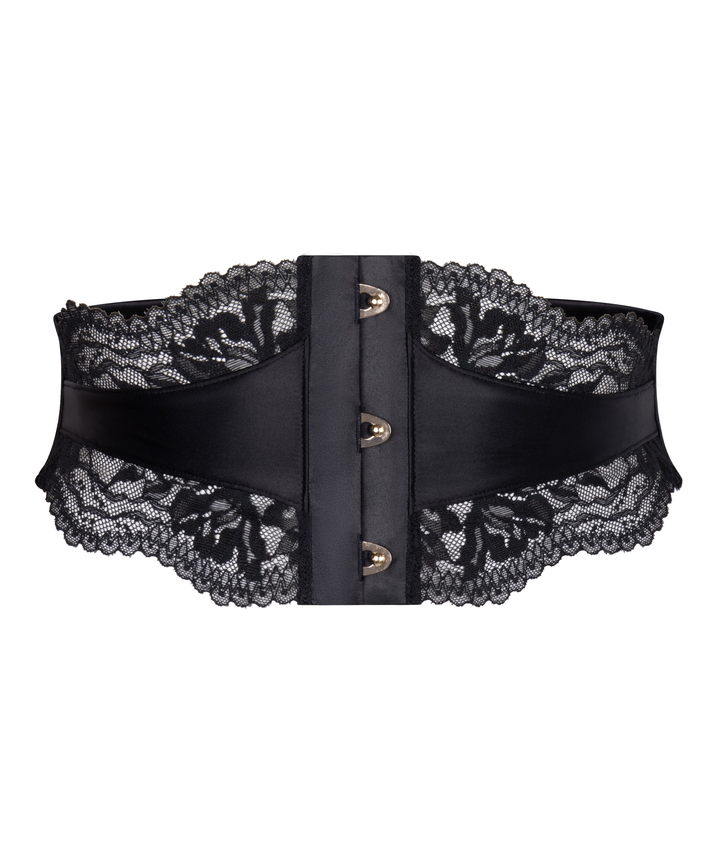 Krótki gorset Amel, Czarny, main