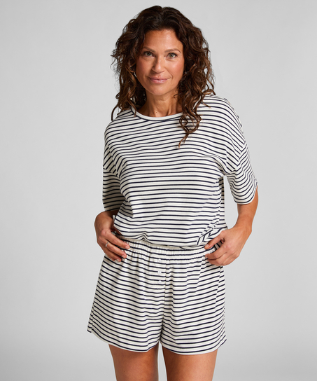 Zestaw piżamowy z dżerseju, Niebieski