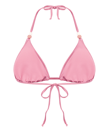 Tr&oacute;jkątna g&oacute;ra od bikini Kallua, R&oacute;żowy