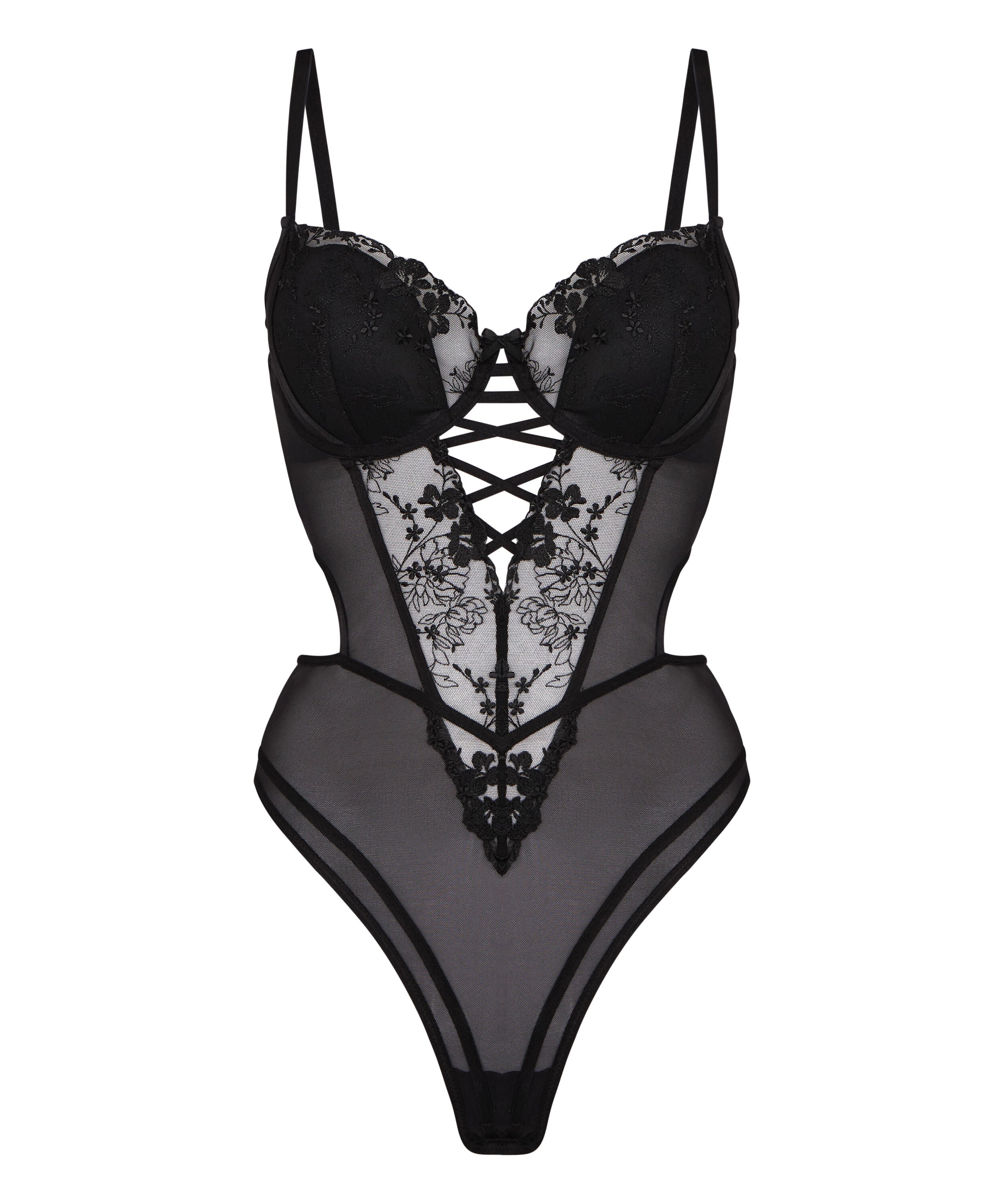 High Waisted Brazilian Miri, Czarny