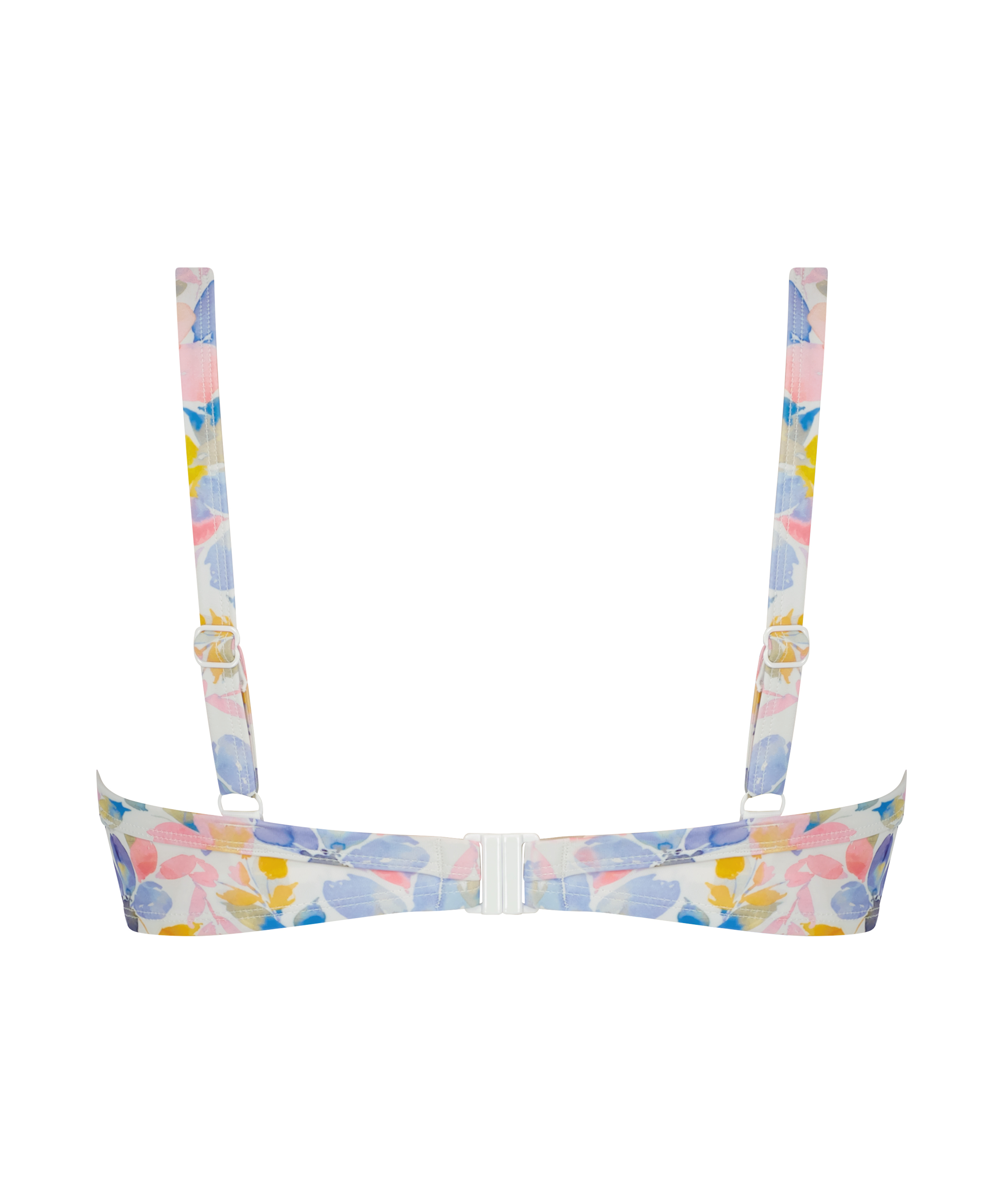 Usztywniany top bikini z fiszbinami Palma, Biały, main