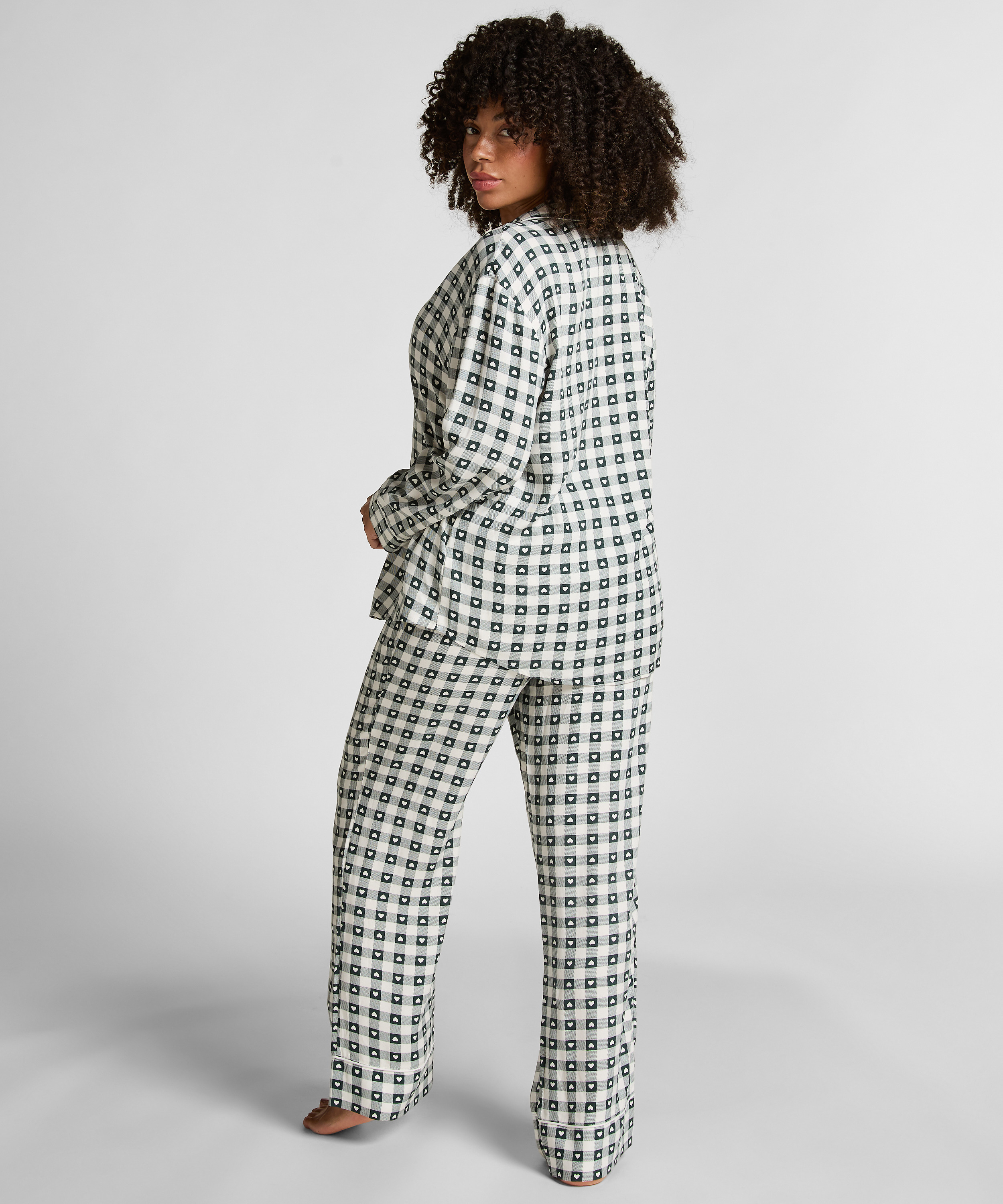 Twillowy zestaw piżamowy, Zielony, main