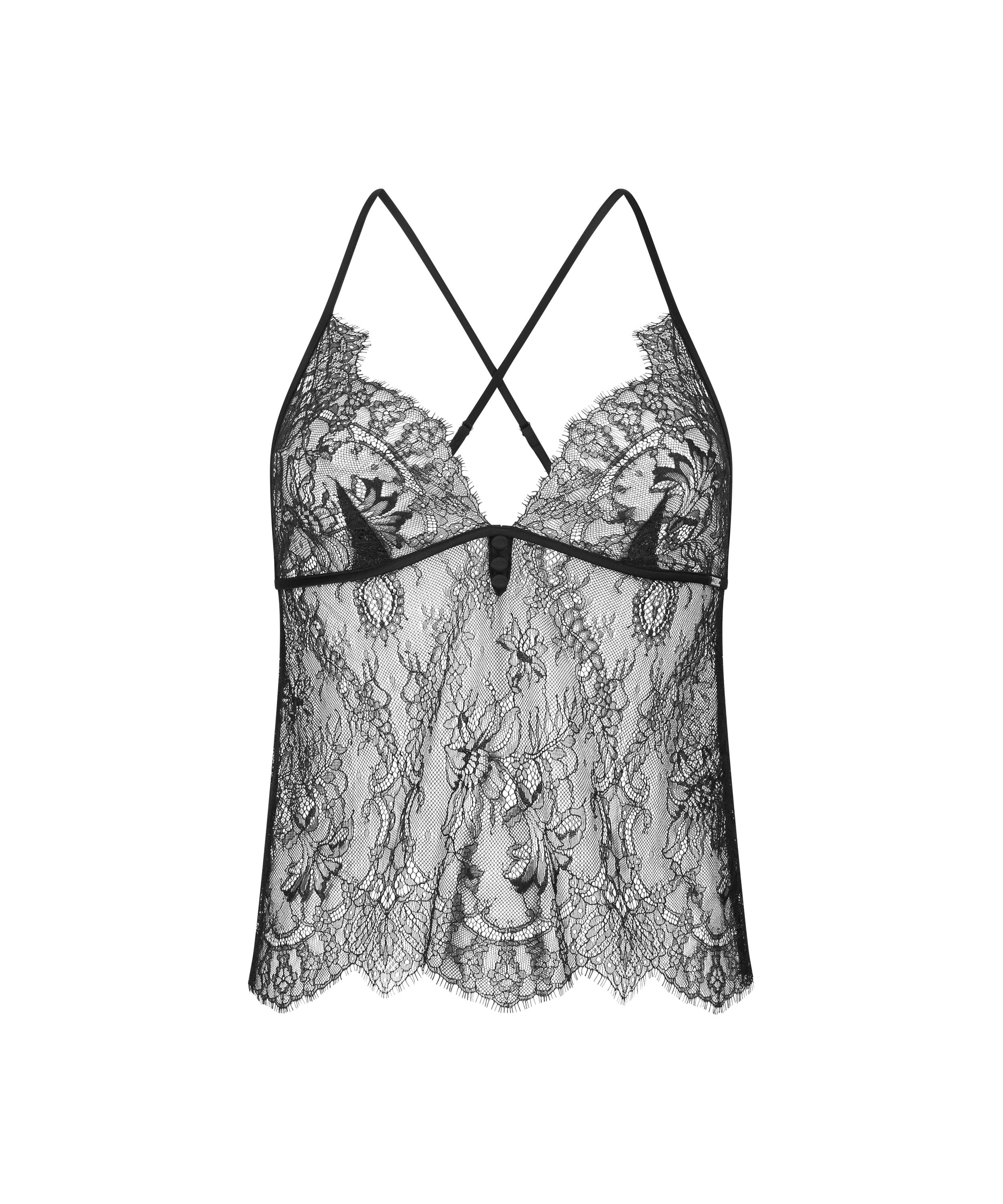 Cami Lace Delphine, Czarny, main