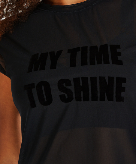 HKMX Time to shine Sports top, Czarny