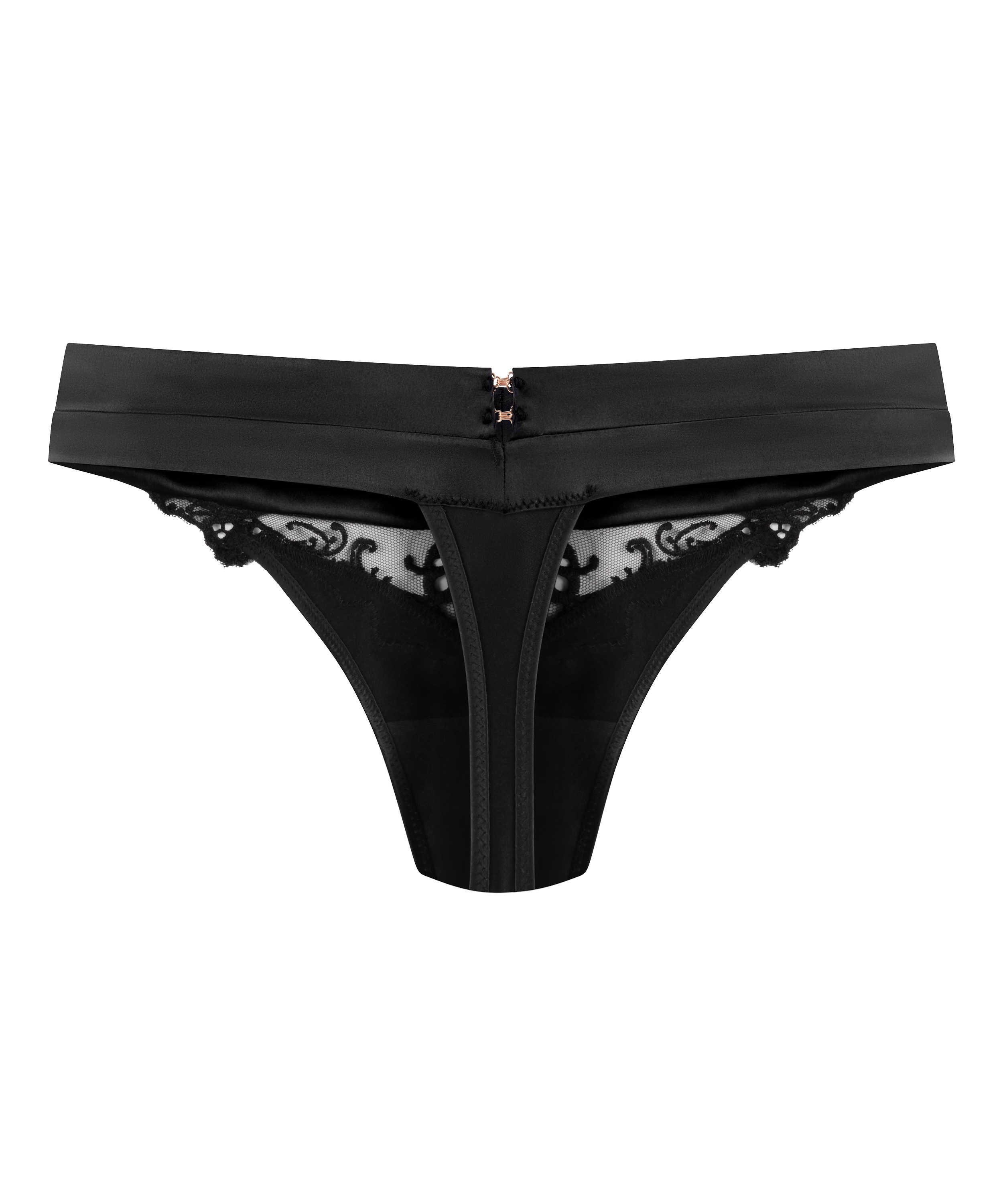 Stringi z wysokim wycięciem Sveta, Czarny, main