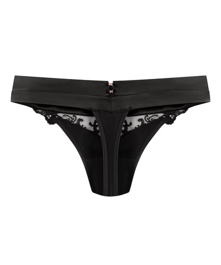 Stringi z wysokim wycięciem Sveta, Czarny