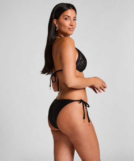 Figi od bikini Boho Cheeky, Czarny