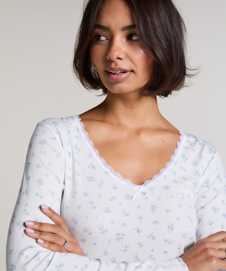 Piżama Rib, Niebieski