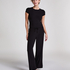 Top od piżamy Rib Essential, Czarny