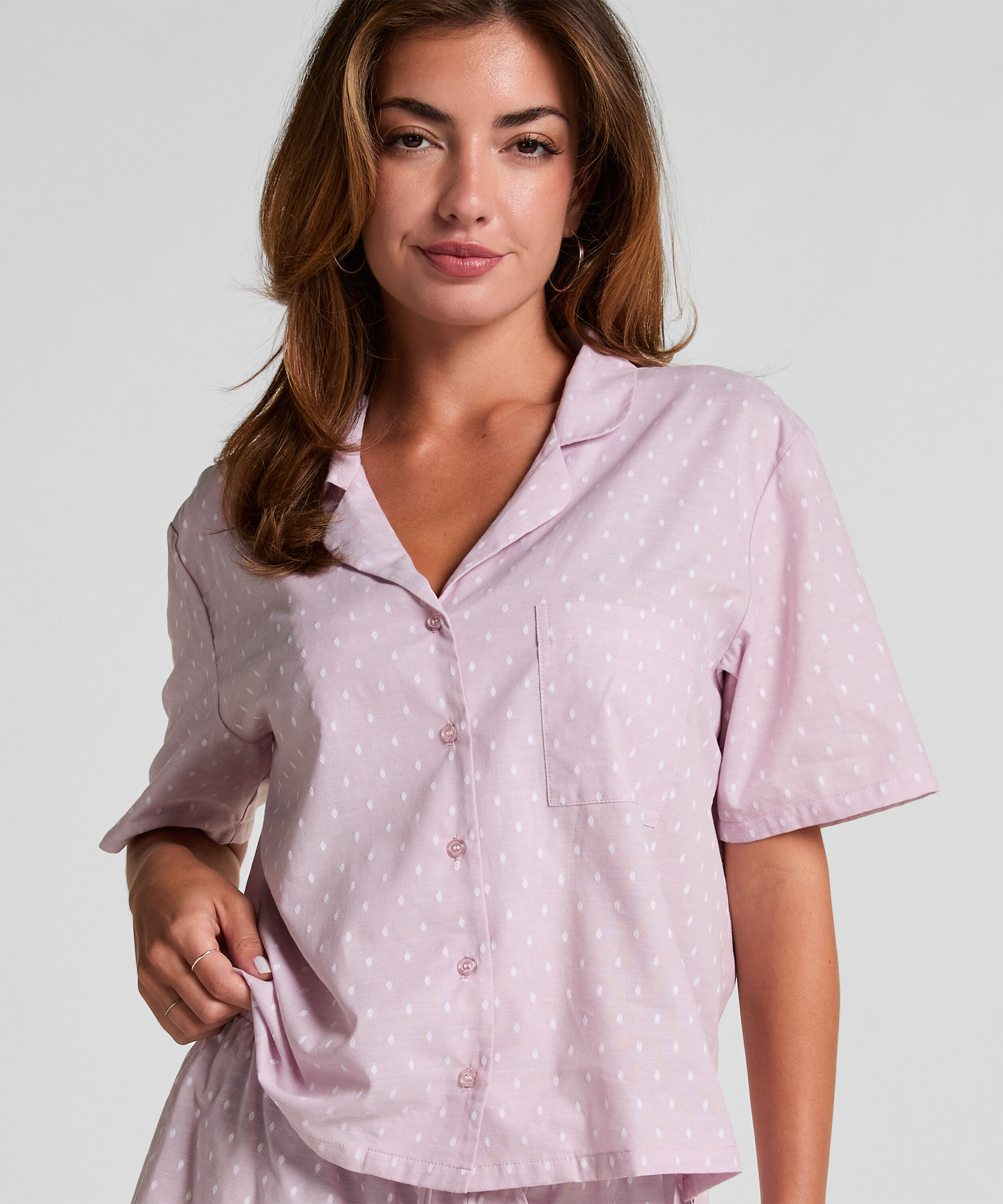Bluza bawełniana w paski, R&oacute;żowy