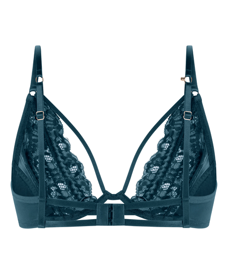 Nieusztywniany biustonosz z fiszbinami Cinnamon, Niebieski