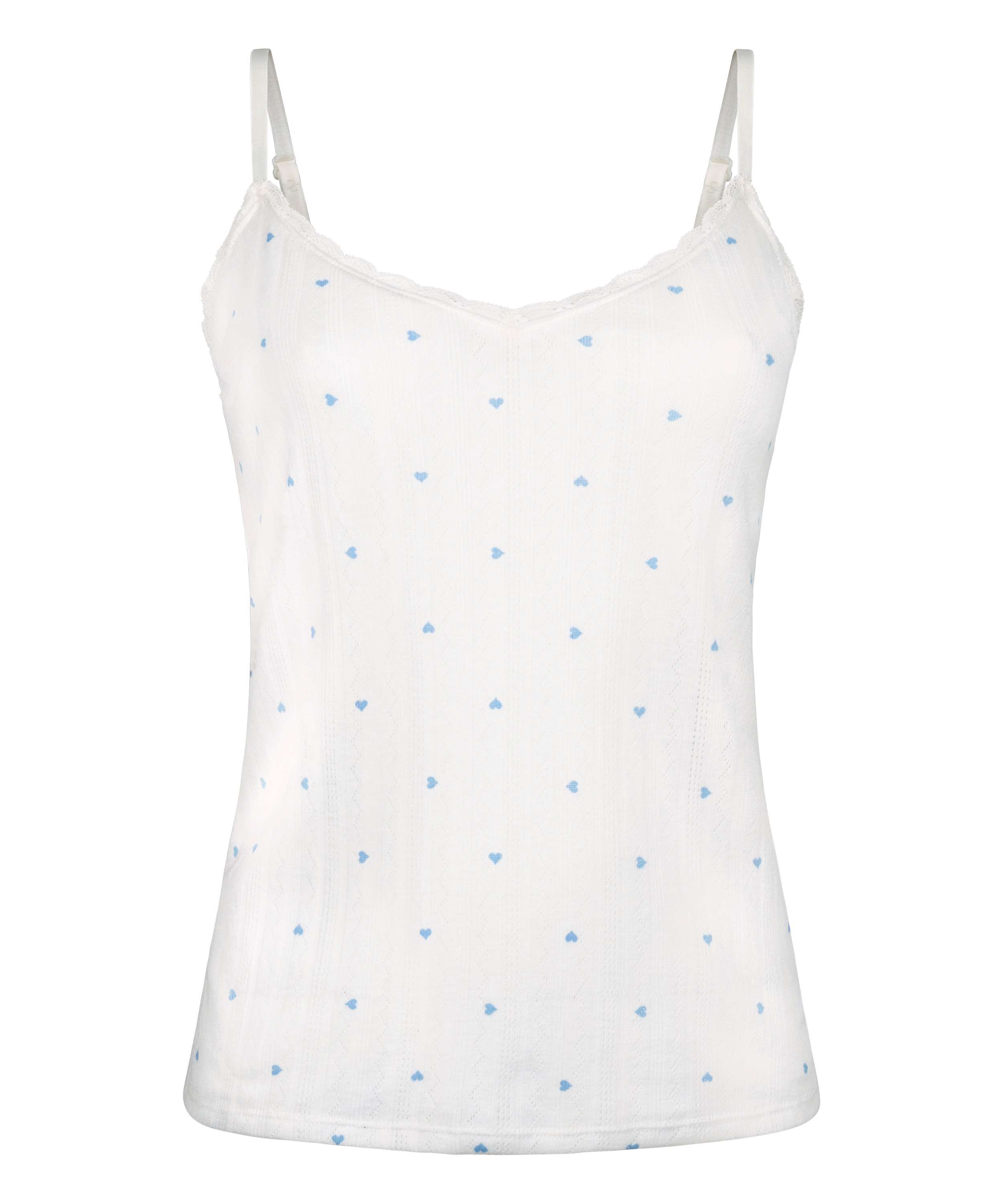 Cami lace top, Niebieski, main