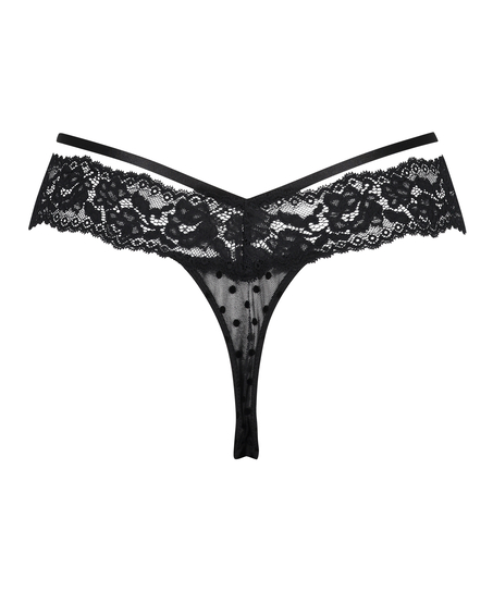 Bardzo niskie stringi Jada, Czarny