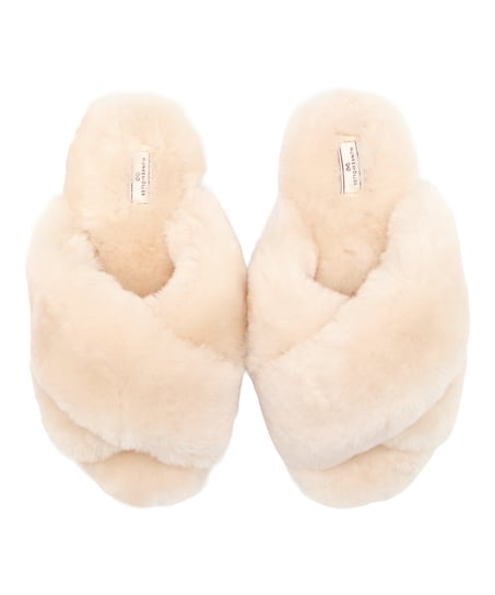 Kapcie Sheepskin, Biały