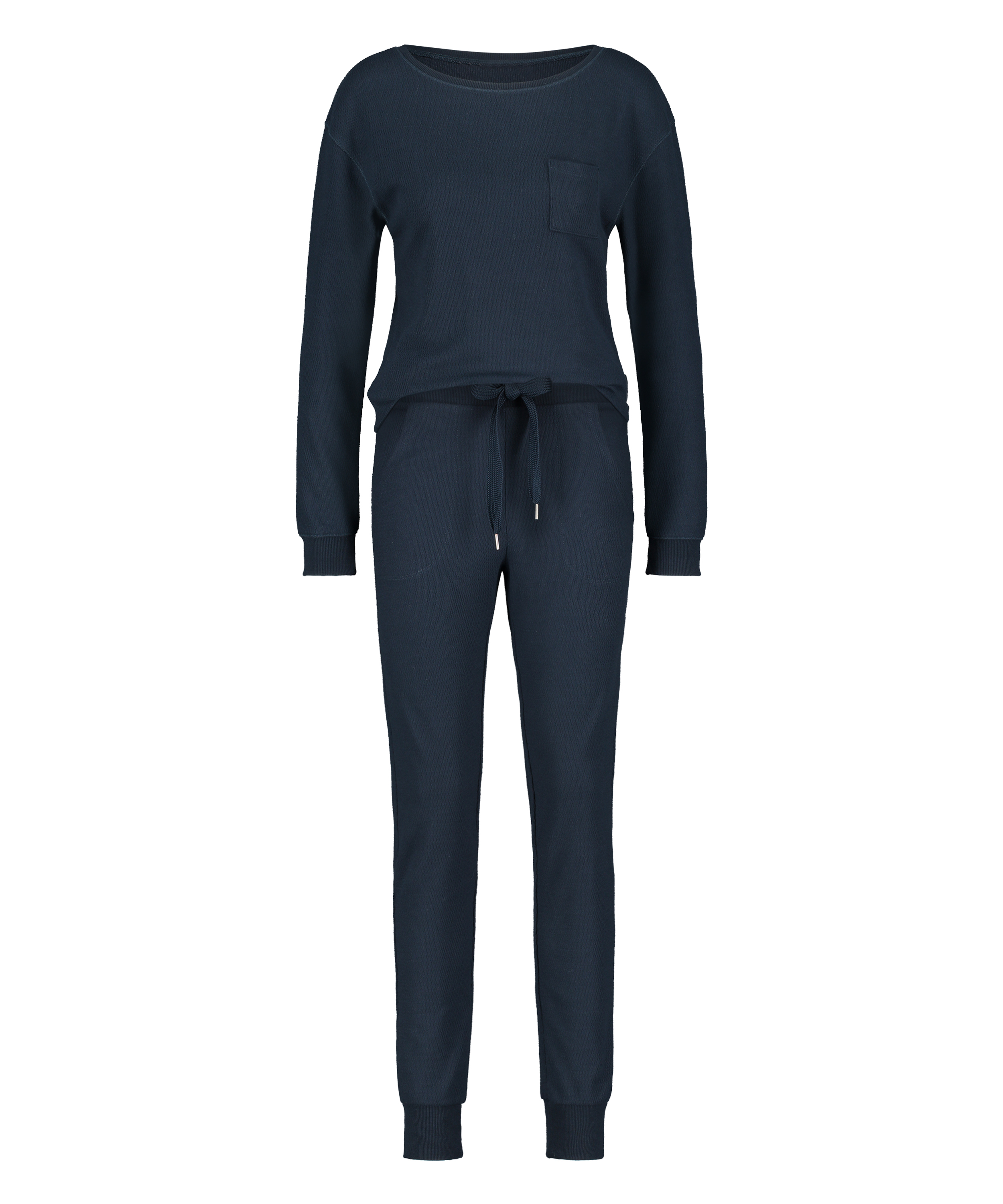 Piżama Waffle, Niebieski, main