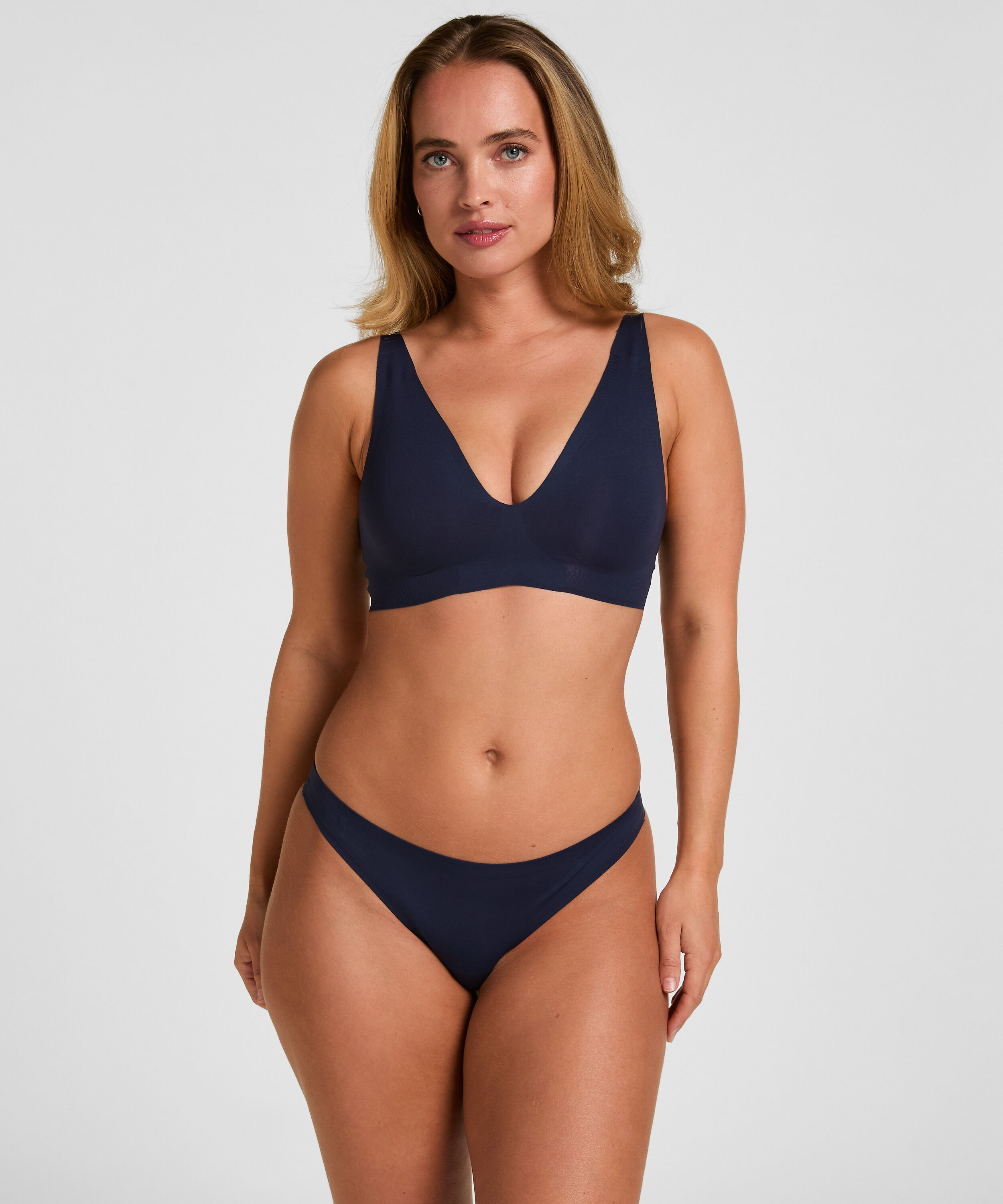 Super Comfort Stringi, Niebieski