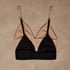 Tr&oacute;jkąt Bralette Smooth, Czarny