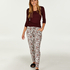 Loose-fitting Pajama Pants, Szary