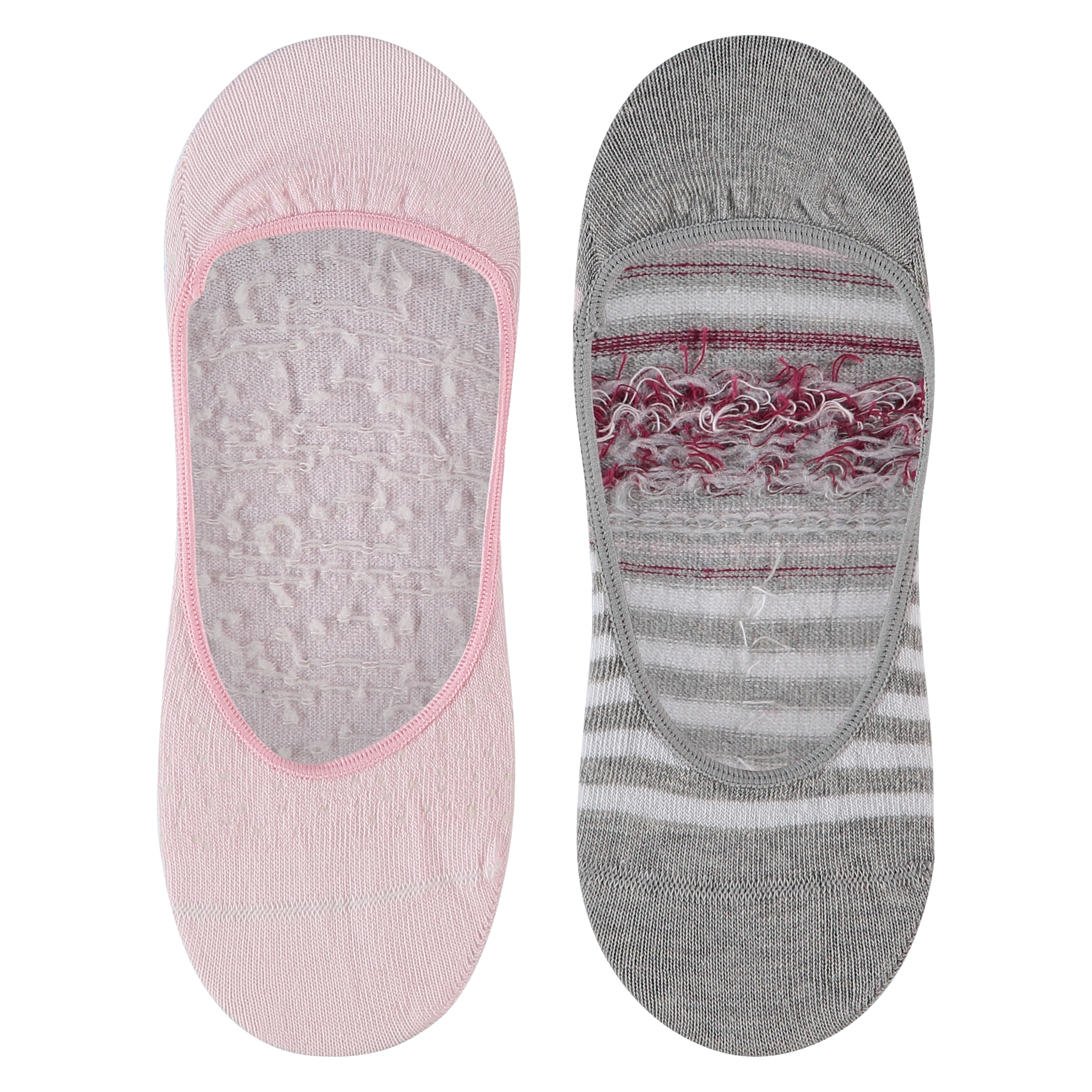 Zestaw 2 par skarpetek stopek, Różowy, main