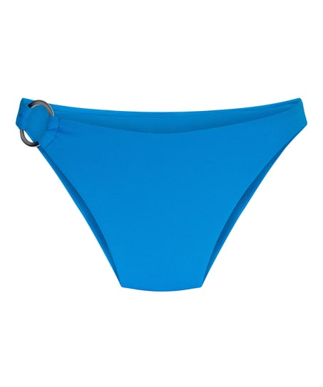 Majtki bikini z wysokim wycięciem Porto, Niebieski