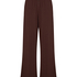 Spodnie piżamowe Loose Pointelle, Brązowy