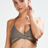 Tribe triangle bikini top, Zielony