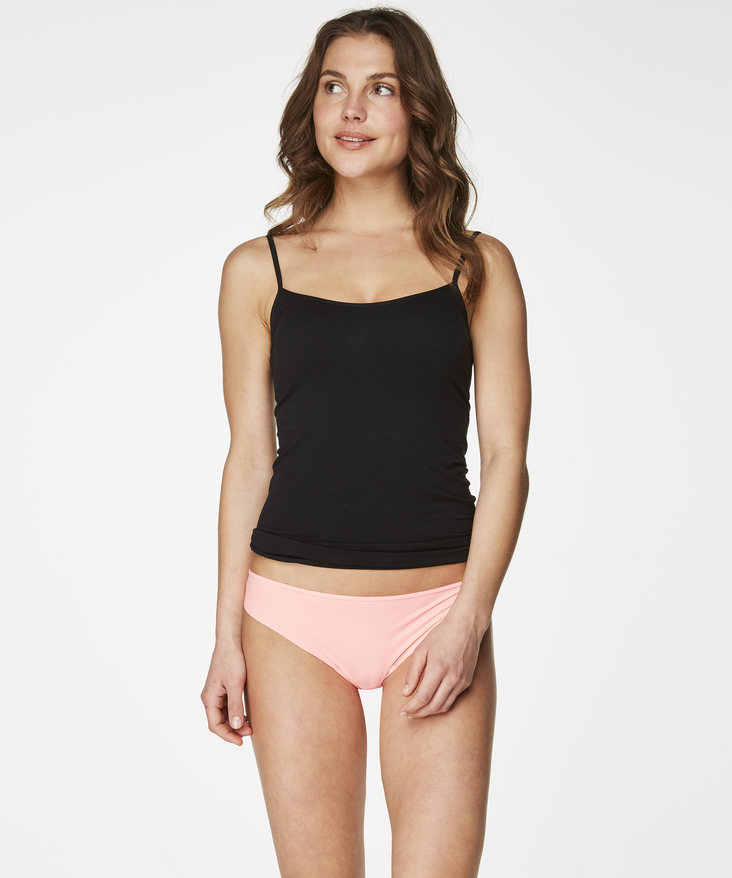 Niewidoczne pod ubraniem stringi z koronkowym tyłem, Pomarańczowy, main