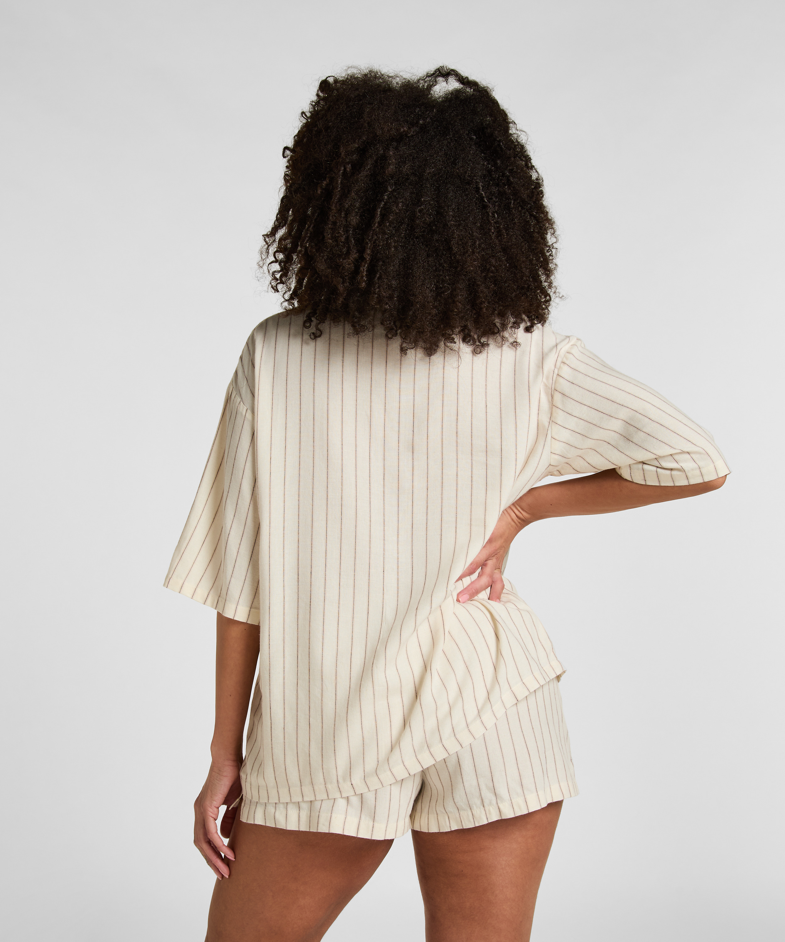 Spodenki Lniane, Beżowy, main