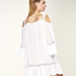 Off Shoulder Tunic, Biały