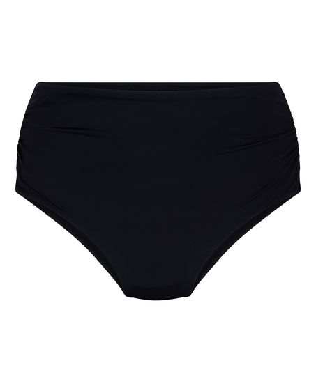 Wysokie Modelujące Majtki Bikini Luxe, Czarny