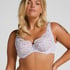 Biustonosz nieusztywniany z fiszbinami Daisy, Fioletowy