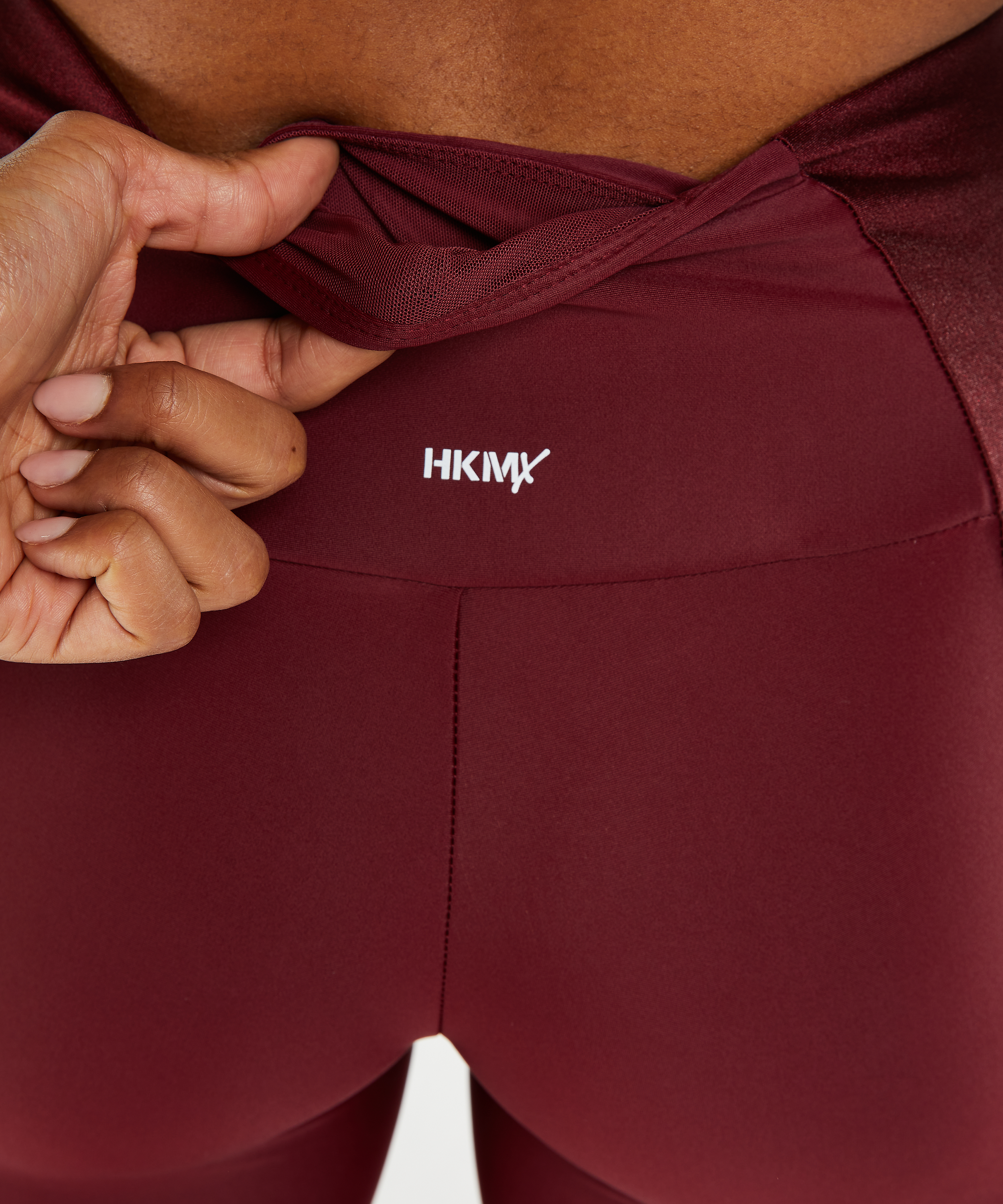 Legginsy sportowe z wysokim stanem HKMX Shine On, Czerwony, main