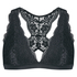 Halter racerback bralette, Czarny