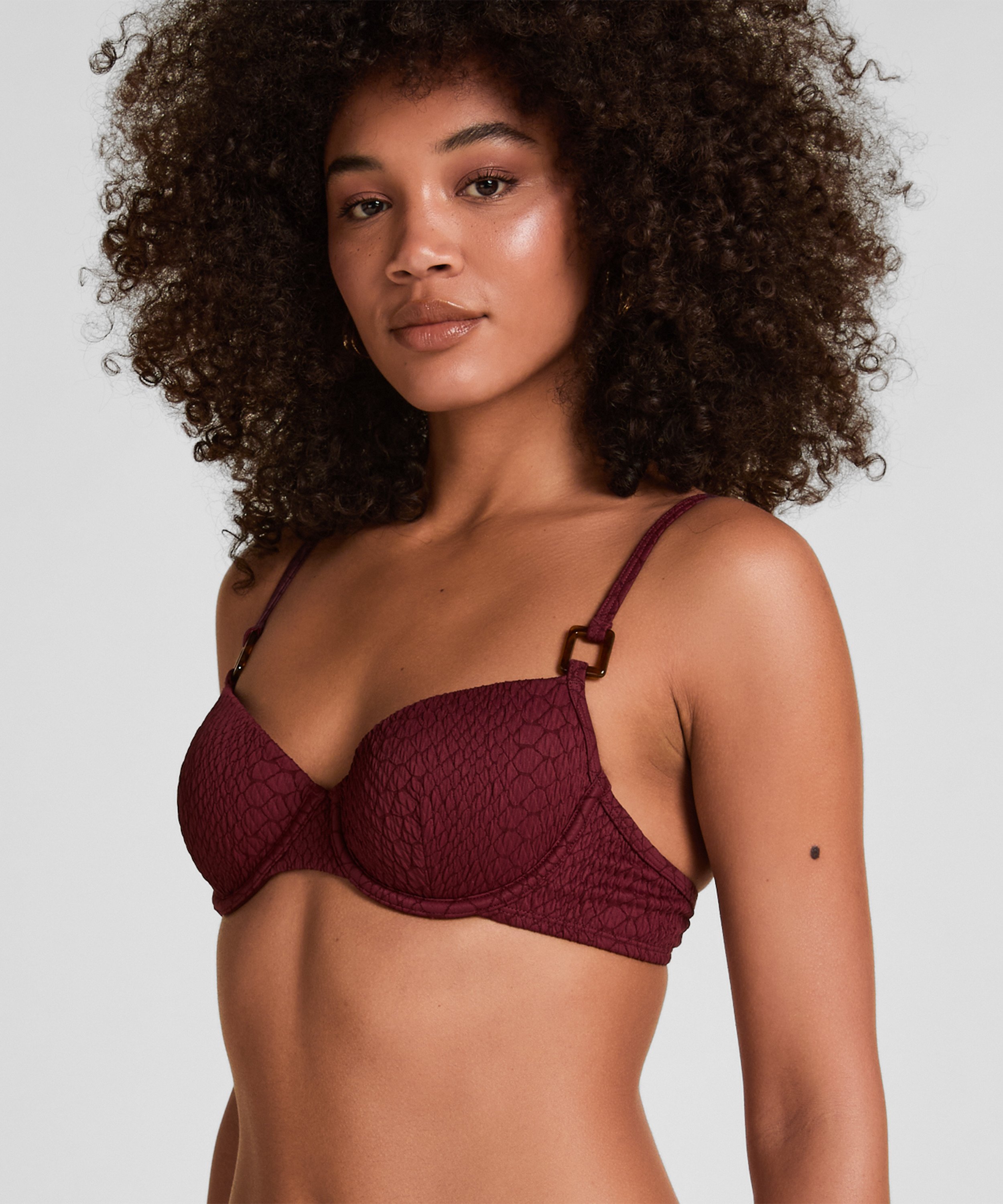 Tr&oacute;jkątny Top Bikini Aruba, Fioletowy, main