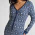Dżersejowe onesie Fairisle, Niebieski