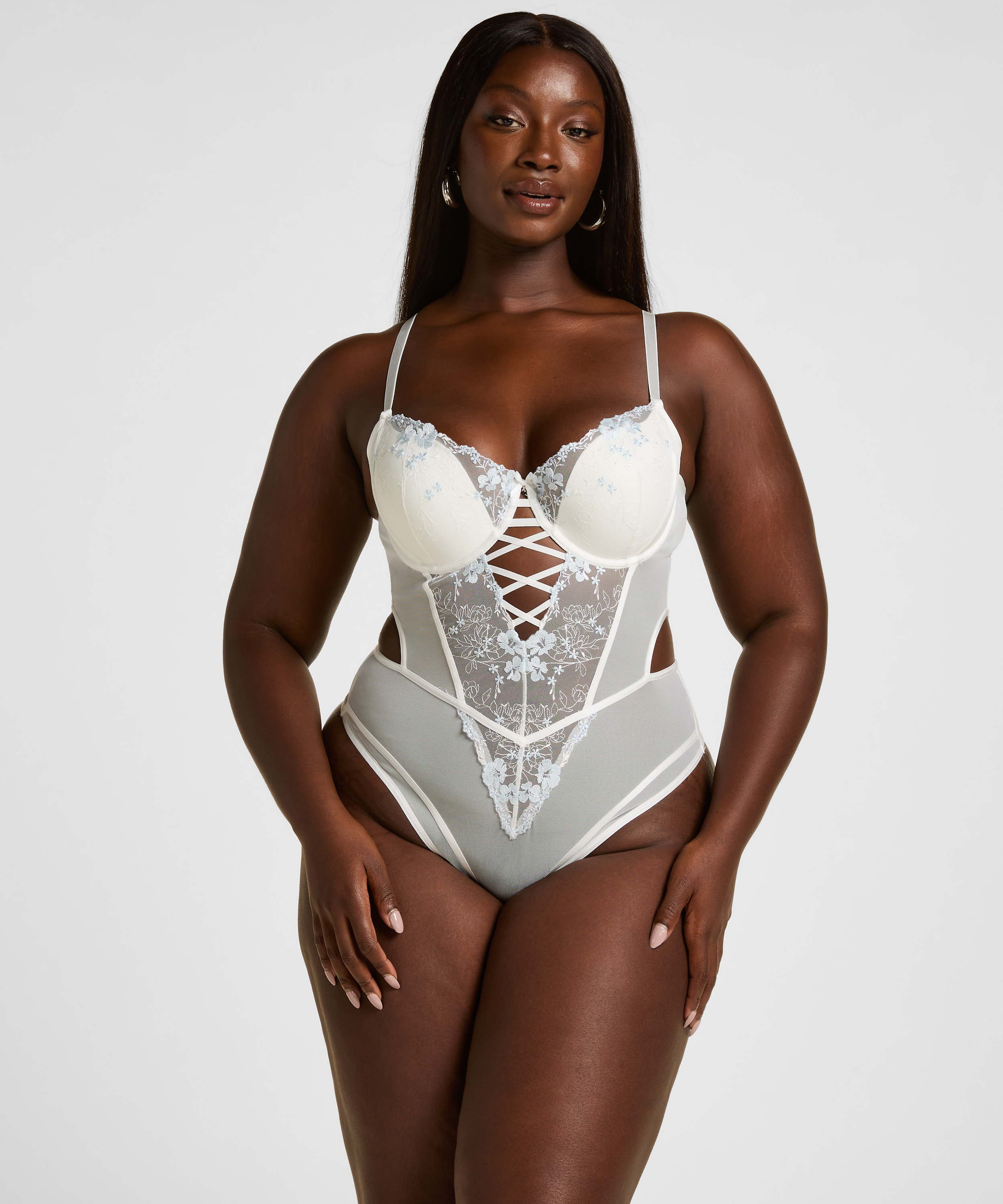 High Waisted Brazilian Miri, Biały, main