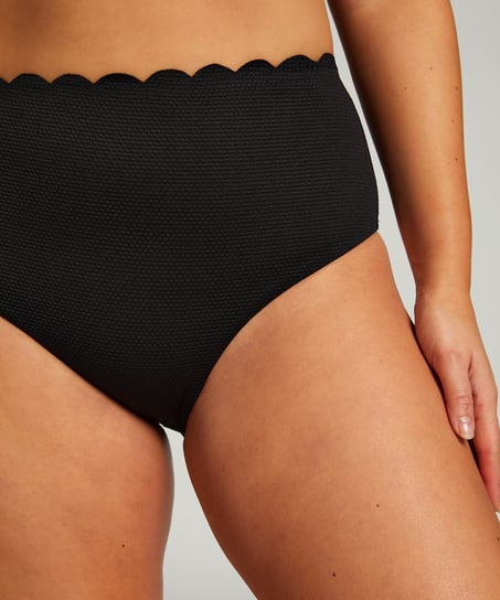 Majtki Bikini Rio Scallop, Czarny